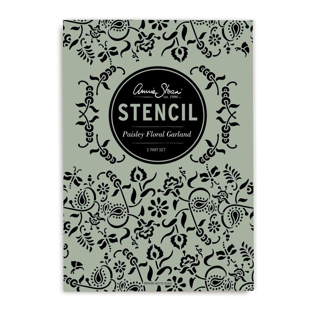 Paisley Floral Garland Annie Sloan Stencil