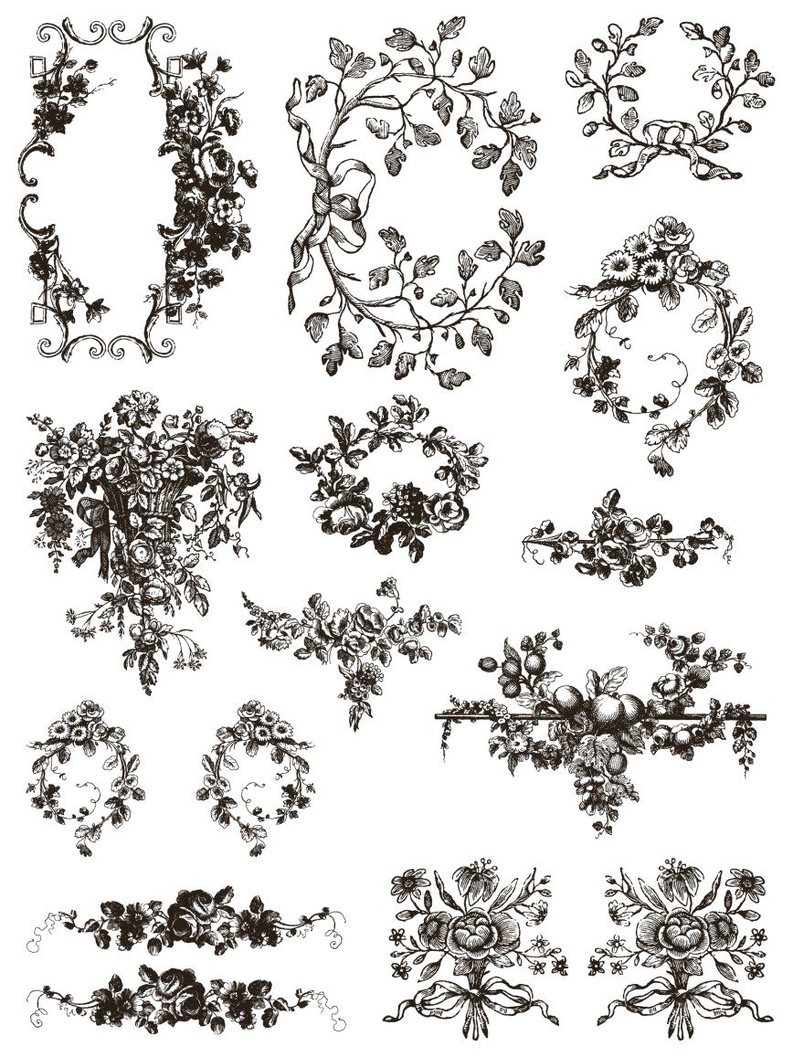 Delft Traditions Noir IOD Paint Inlay artwork oldal 03