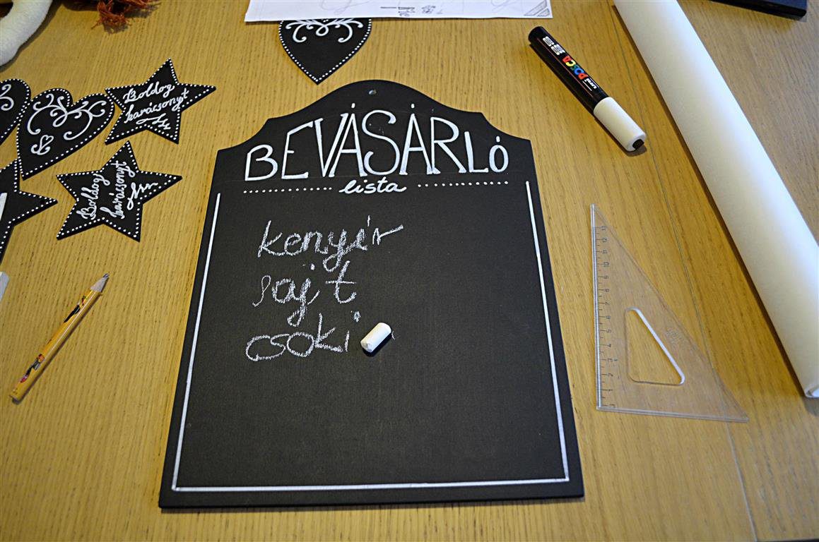 chalkboard art krétatábla