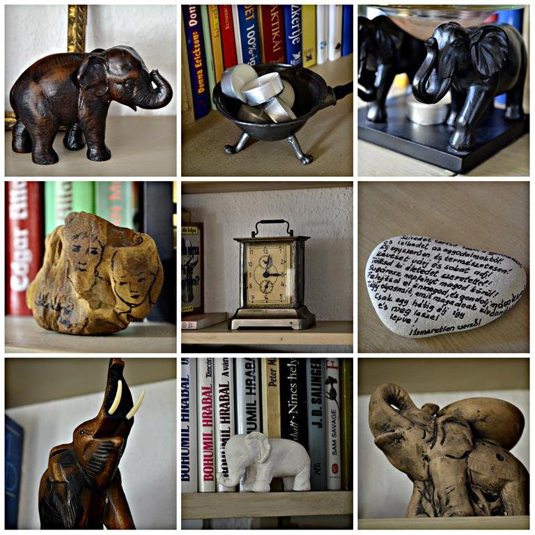 könyvespolc shelf styling