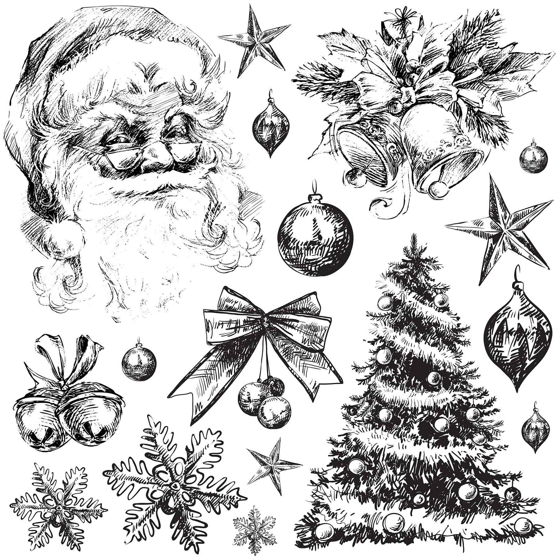 Holly Jolly dekor pecsét