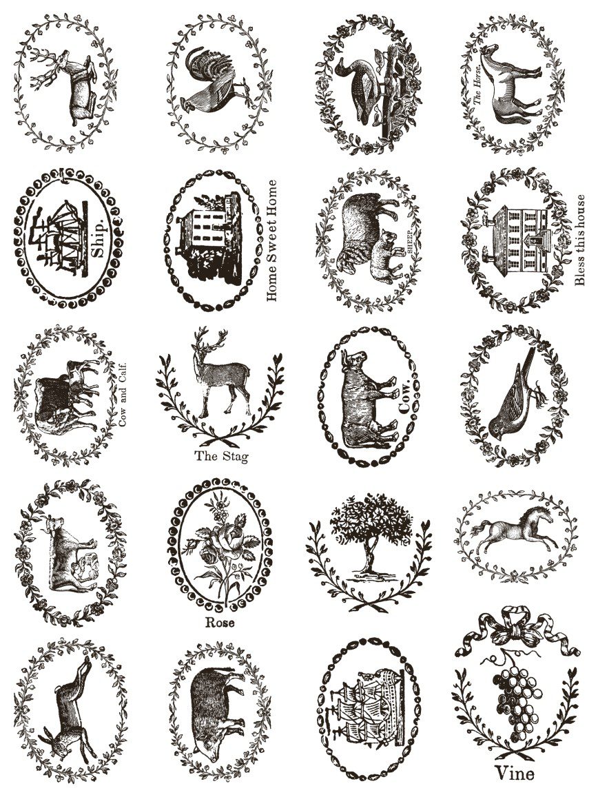 Delft Traditions Noir IOD Paint Inlay artwork oldal 04