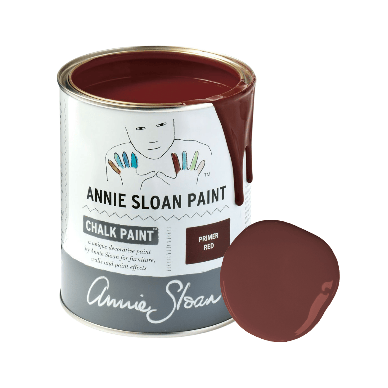 Primer Red Chalk Paint krétafesték Annie Sloan