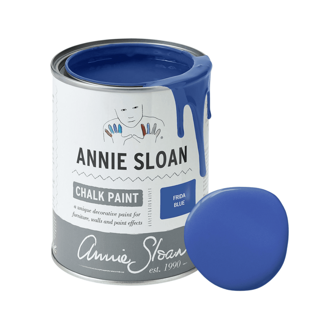 Frida Blue Chalk Paint krétafesték Annie Sloan