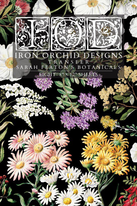 Sarah Featon's Botanicals dekor transzfer