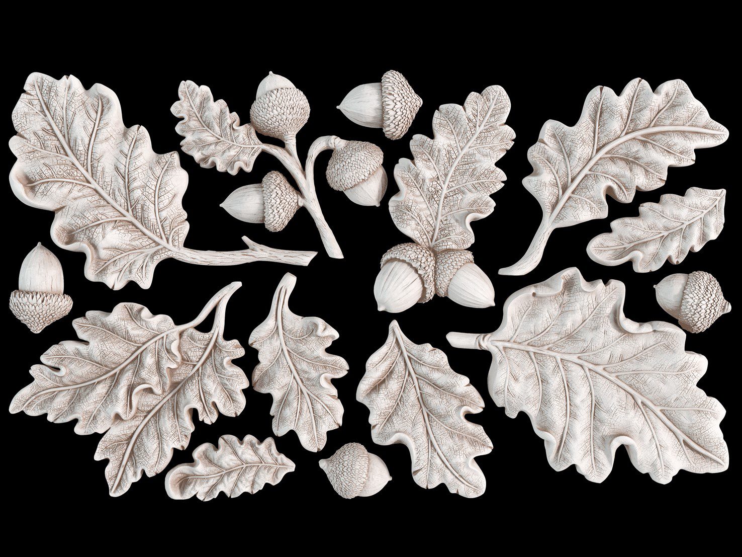 Oak Leaves & Acorns IOD ontoforma model