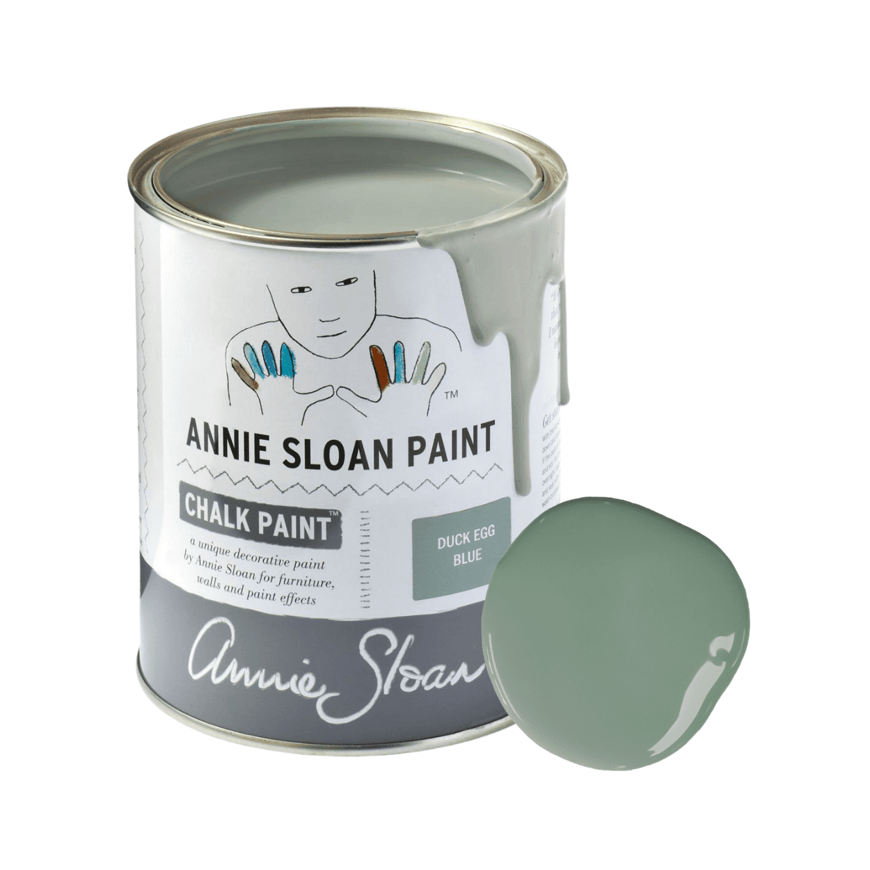 Duck Egg Blue Chalk Paint krétafesték Annie Sloan