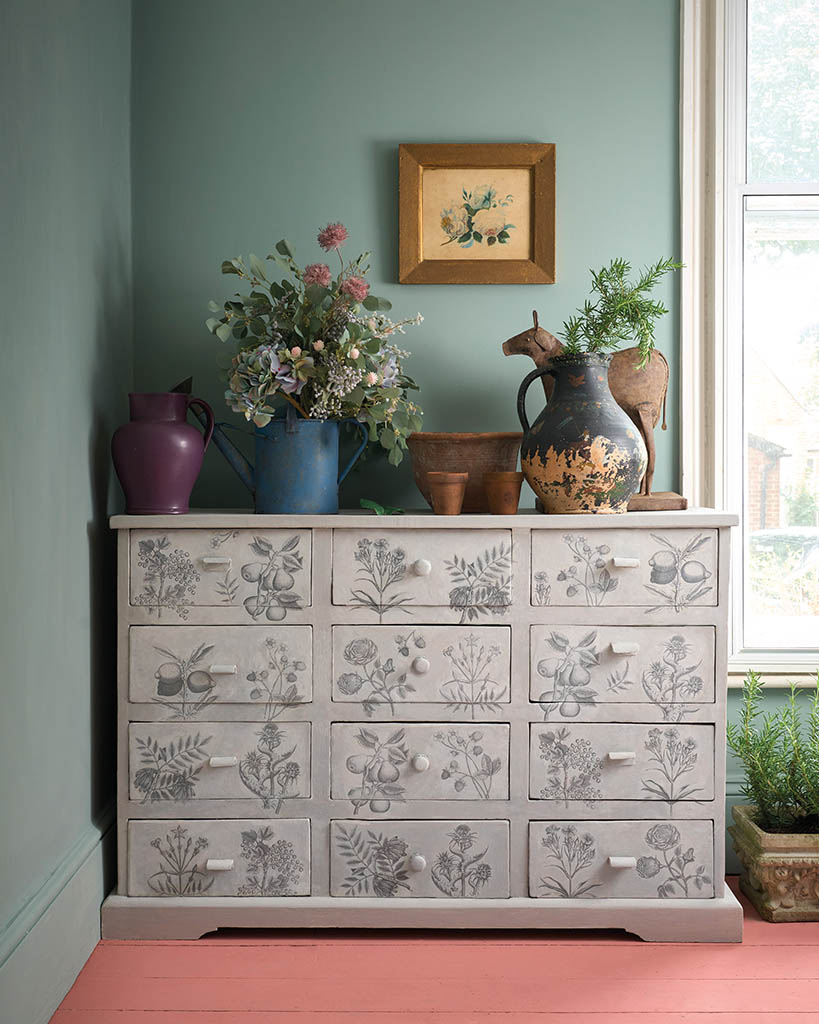 Botanical Drawings Decoupage Papír Annie Sloan